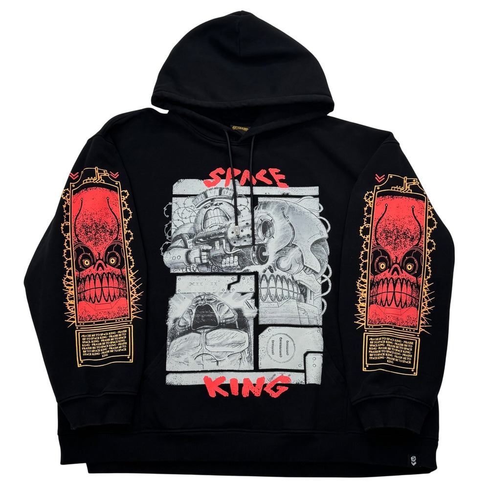 Flashgitz Space King Mens Hoodie Pullover 4XL Black Official Merch XXXXL